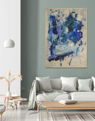 Breathe in the Ocean by Janet London on GIANT ART - blue abstract