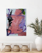 Pink Rage No 3 by Janet London on GIANT ART - coral pink abstract