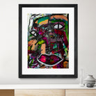 All Eyes On You by Janet London on GIANT ART - pink abstract
