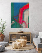 Seaport Stop by Janet London on GIANT ART - fluo pink abstract