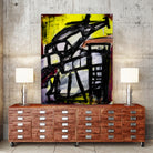 The Helicopter Comes Home by Janet London on GIANT ART - black abstract