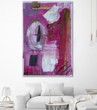 Into the Eye of Passion by Janet London on GIANT ART - red abstract
