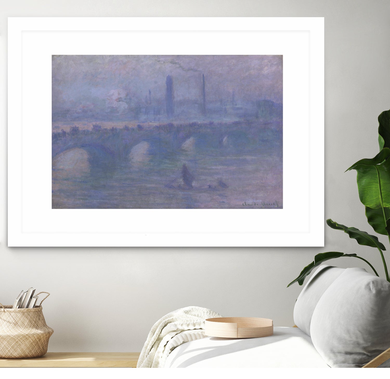 Waterloo Bridge, Morning Fog 1901 by Claude Monet on GIANT ART