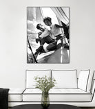 Jackie and Jack on a Boat by M Studio on GIANT ART - black and white  photography