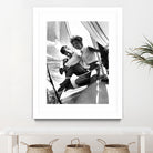 Jackie and Jack on a Boat by M Studio on GIANT ART - black and white  photography