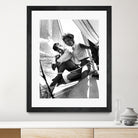 Jackie and Jack on a Boat by M Studio on GIANT ART - black and white  photography