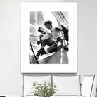 Jackie and Jack on a Boat by M Studio on GIANT ART - black and white  photography