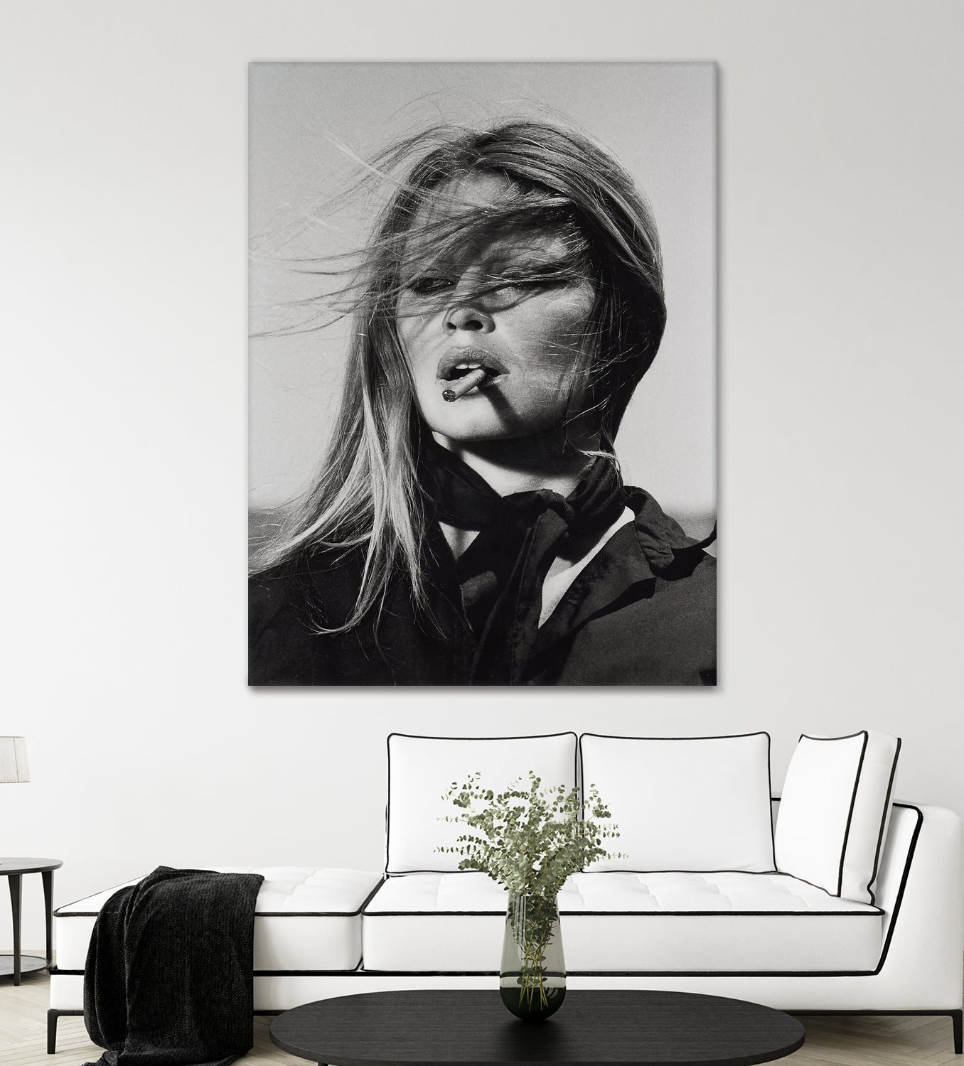 Brigitte Bardot by M Studio on GIANT ART - black and white black and white bardot