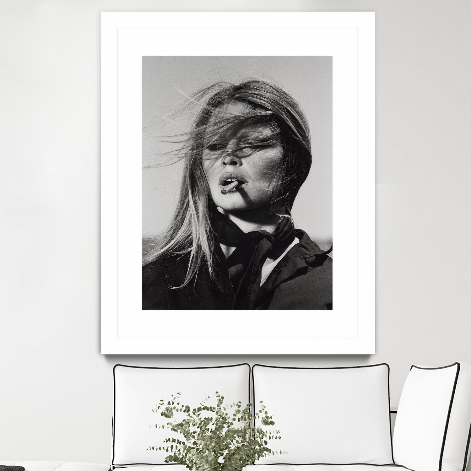 Brigitte Bardot by M Studio on GIANT ART - black and white black and white bardot
