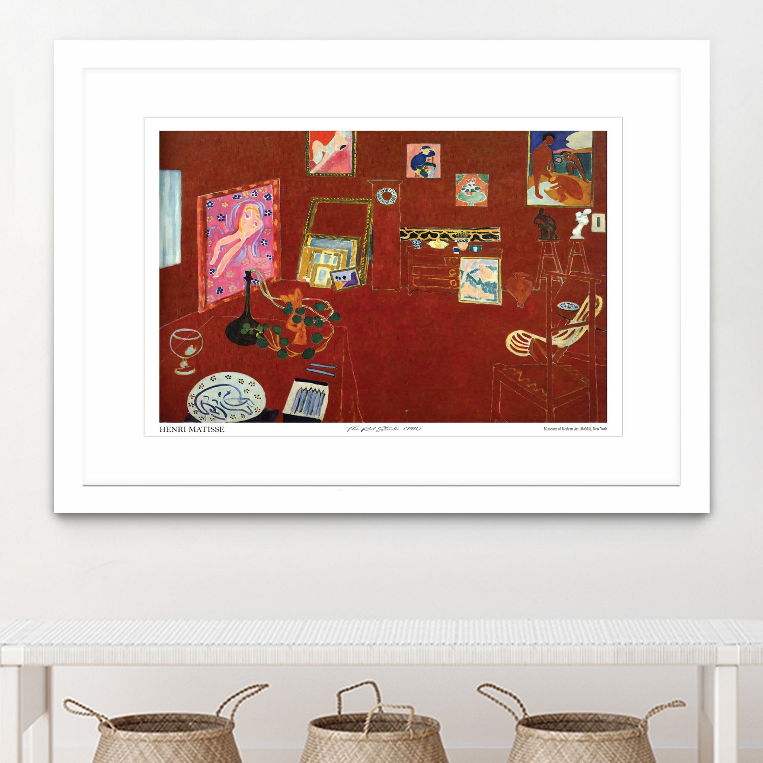 The Red studio by Henri Matisse on GIANT ART - museums