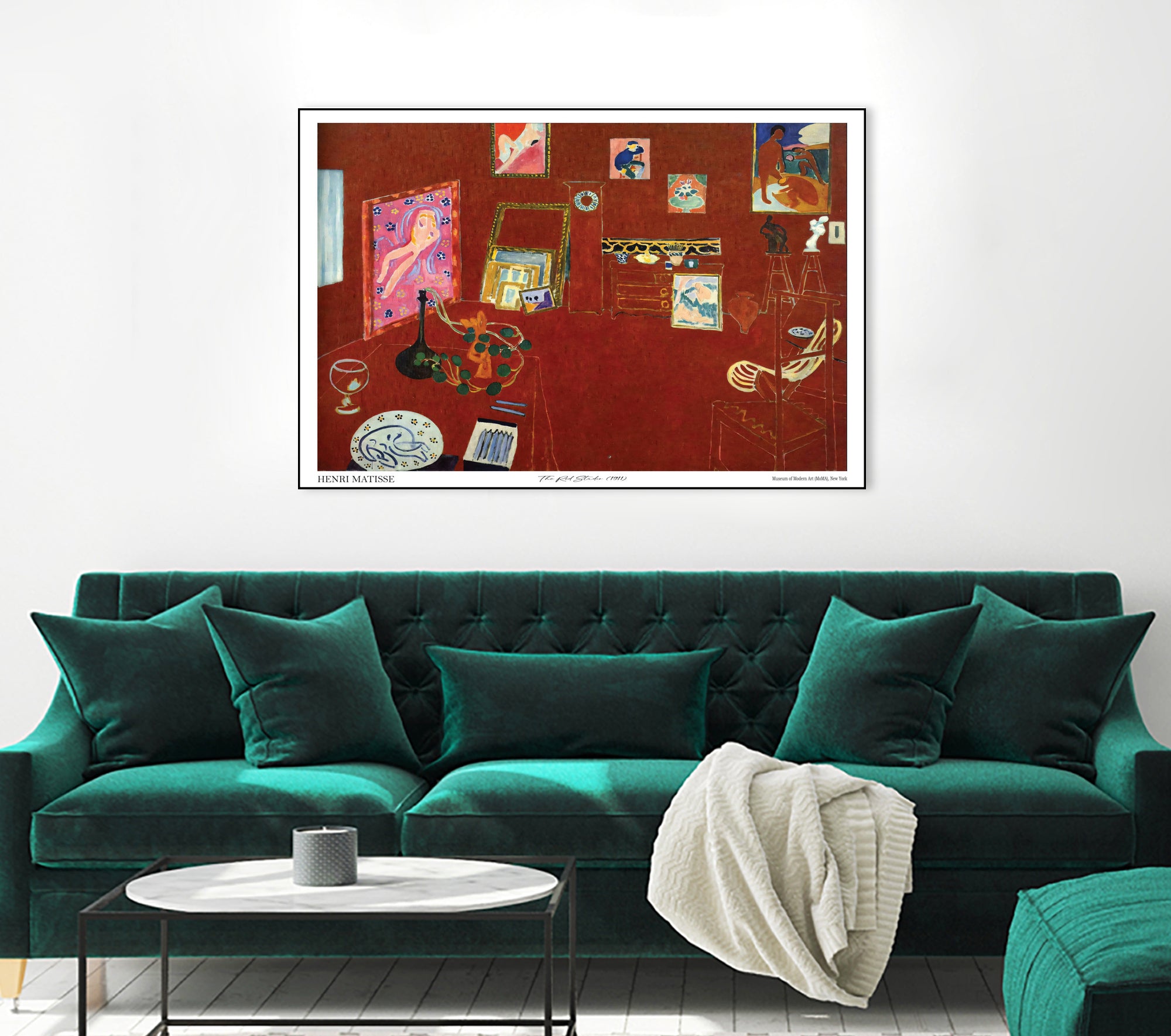 The Red studio by Henri Matisse on GIANT ART - museums