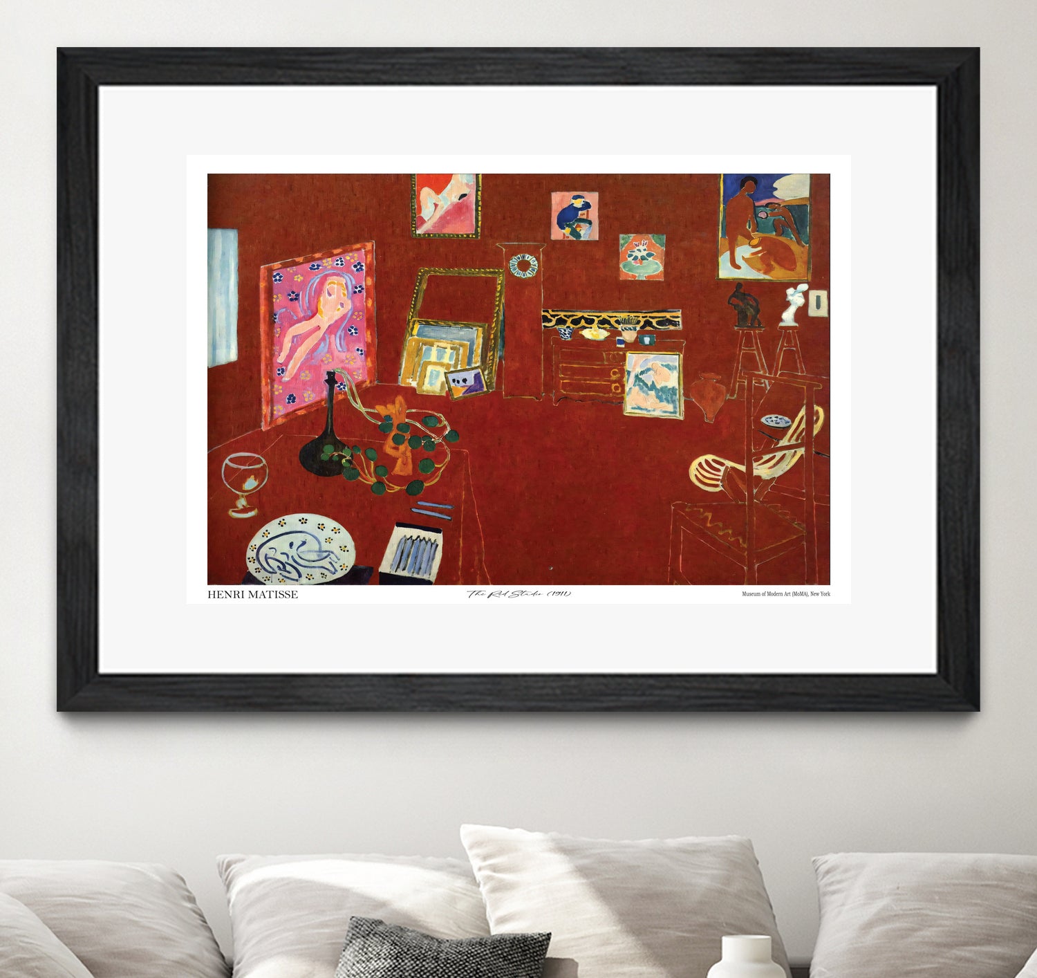 The Red studio by Henri Matisse on GIANT ART - museums