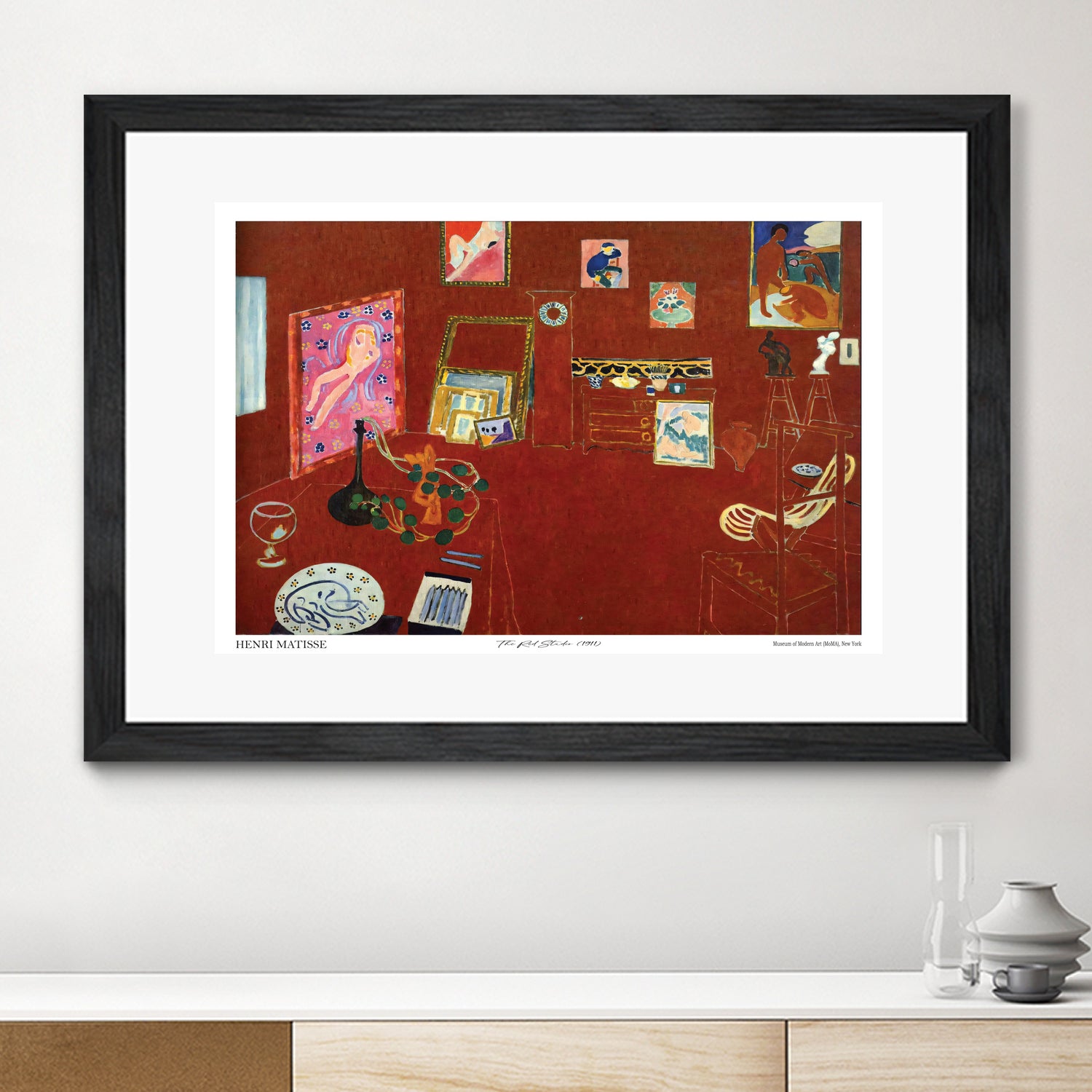 The Red studio by Henri Matisse on GIANT ART - museums