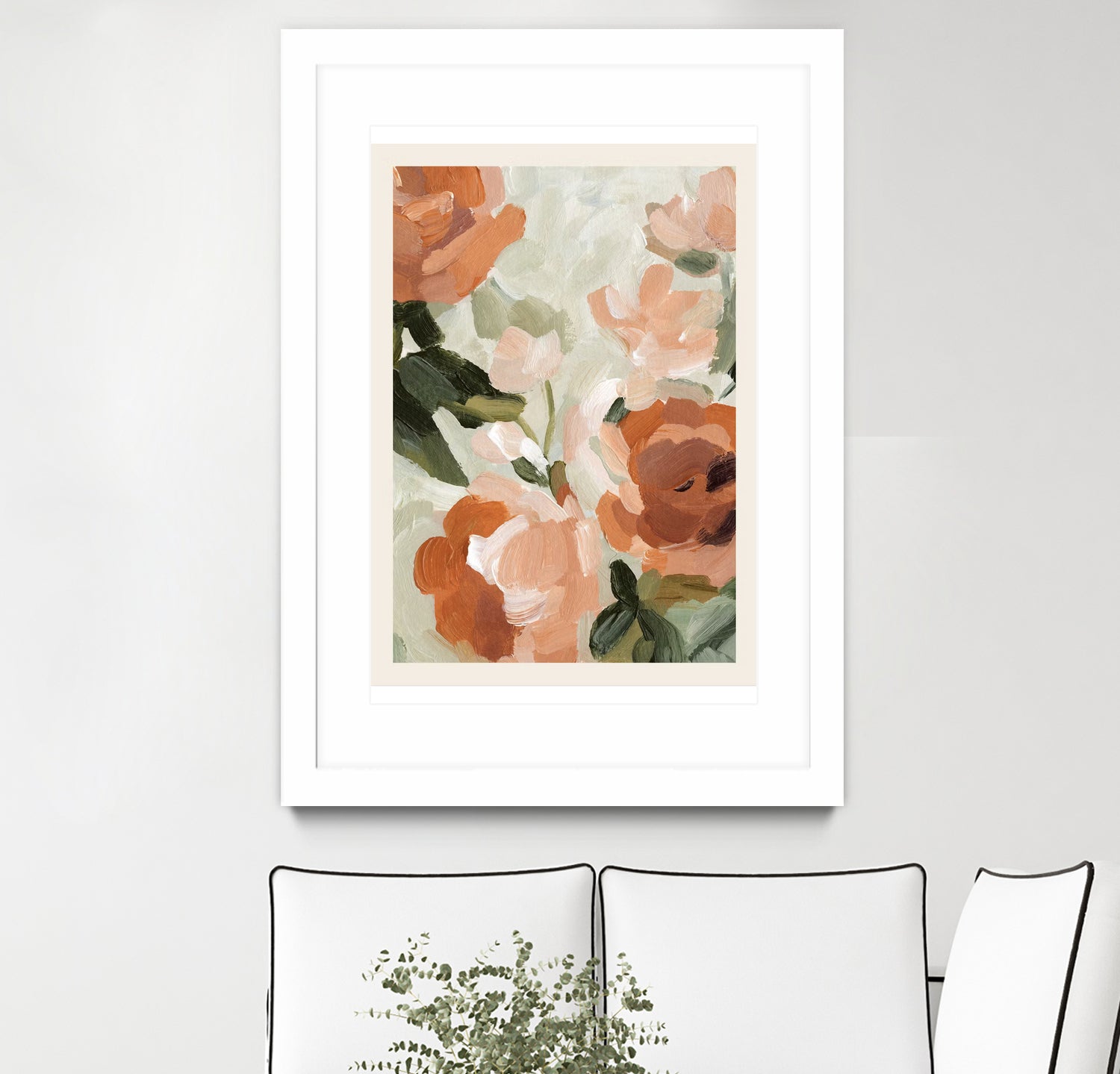 Autumn Blossom by M Studio on GIANT ART - green botanical flowers