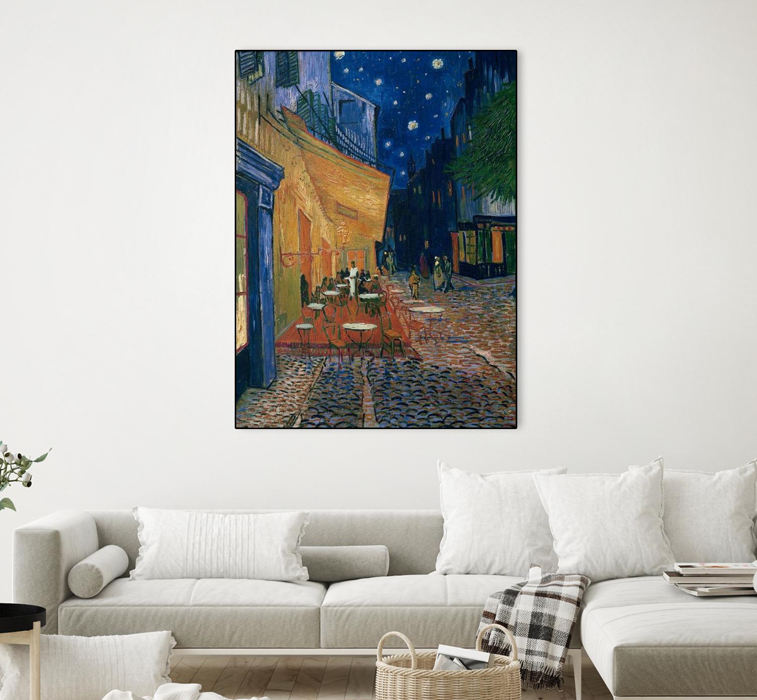 Cafe-terrace at night (Place du forum in Arles), 1888 by Vincent  van Gogh on GIANT ART - museums