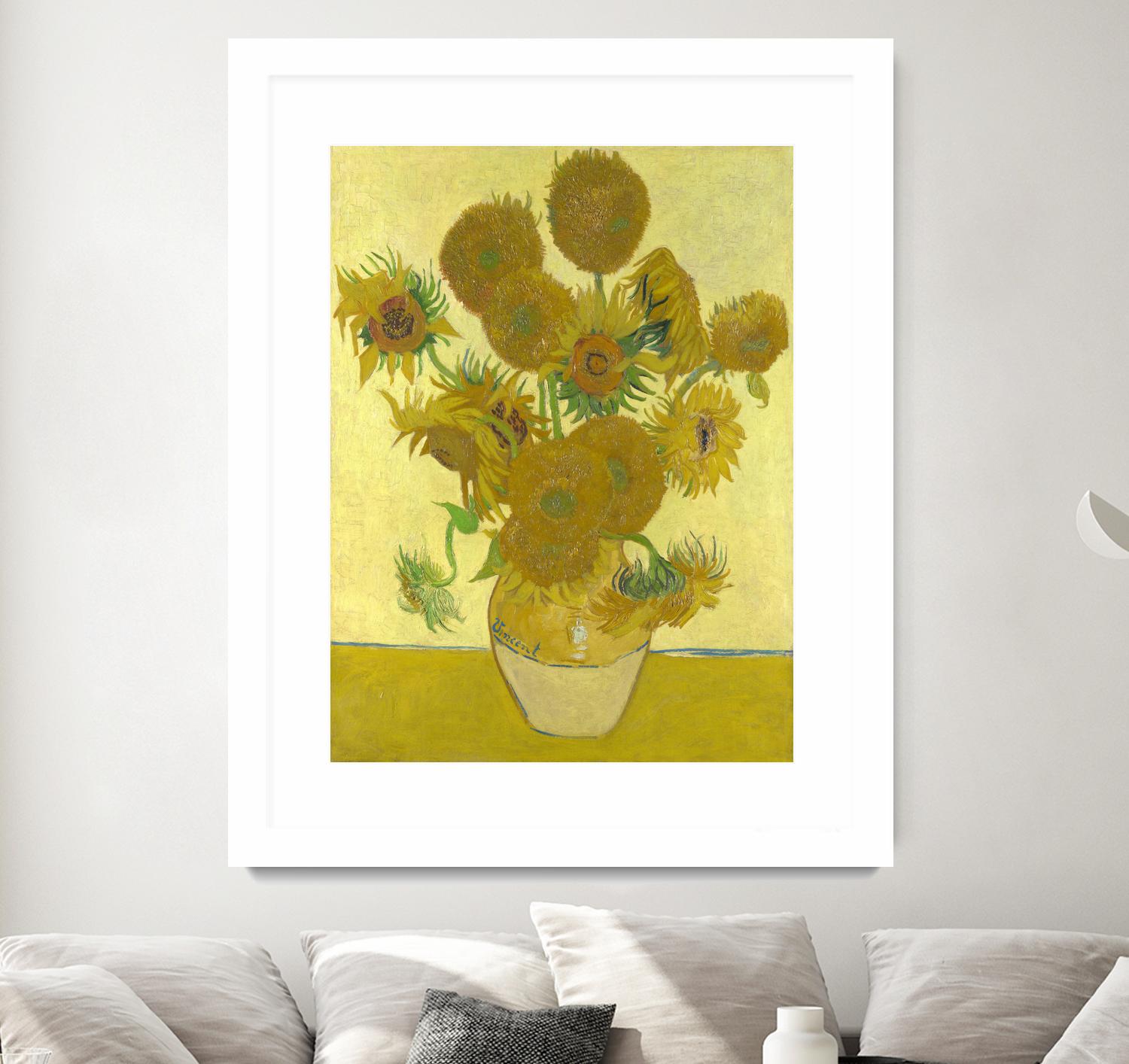 Sunflowers on Gold, 1888 by Vicent van Gogh on GIANT ART