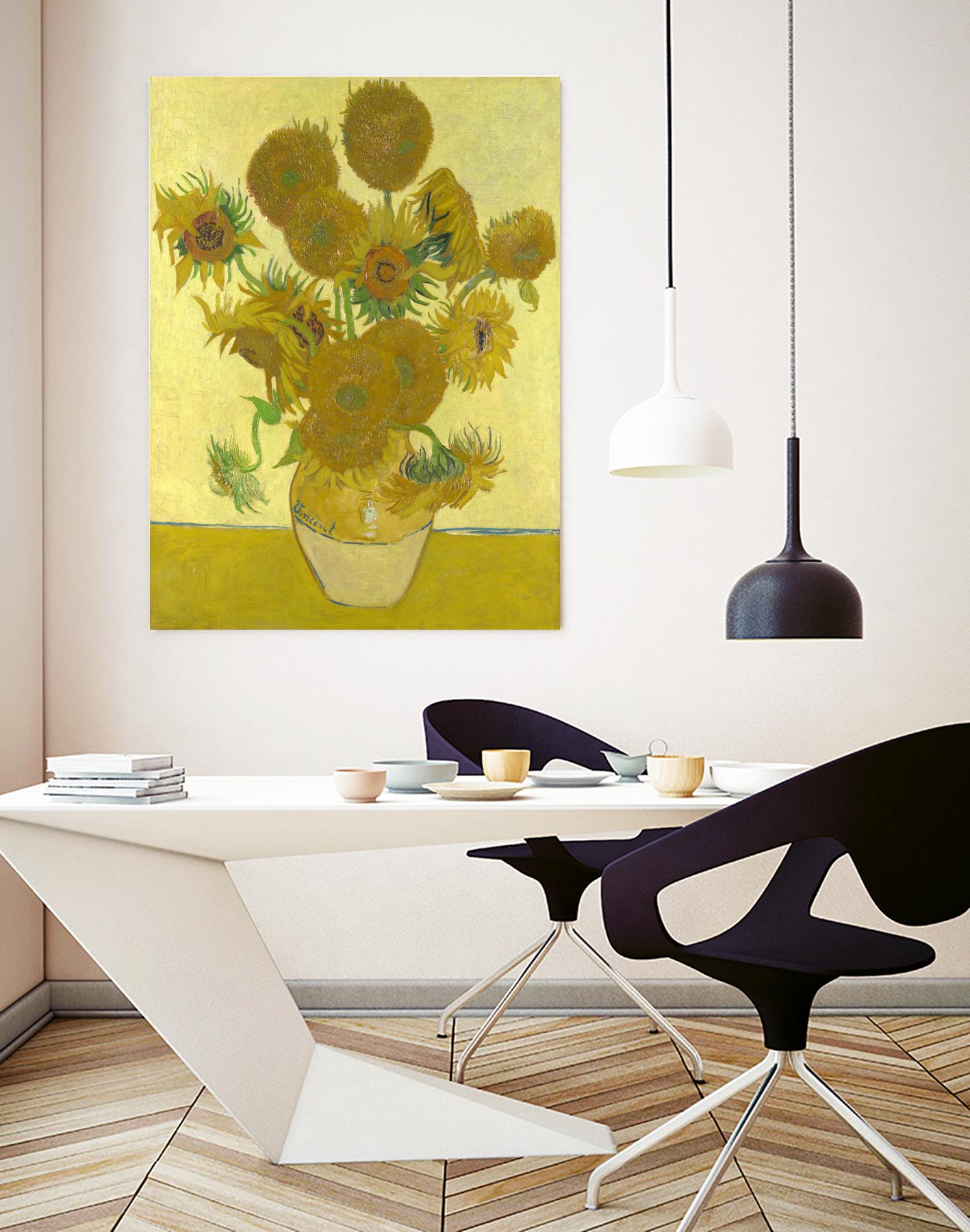 Sunflowers on Gold, 1888 by Vicent van Gogh on GIANT ART