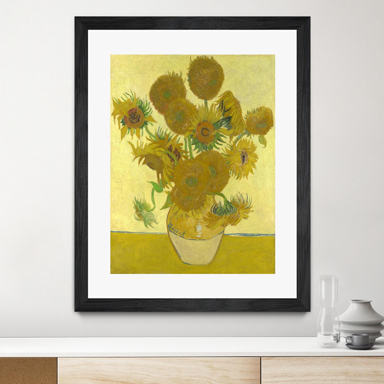 Sunflowers on Gold, 1888 by Vicent van Gogh on GIANT ART