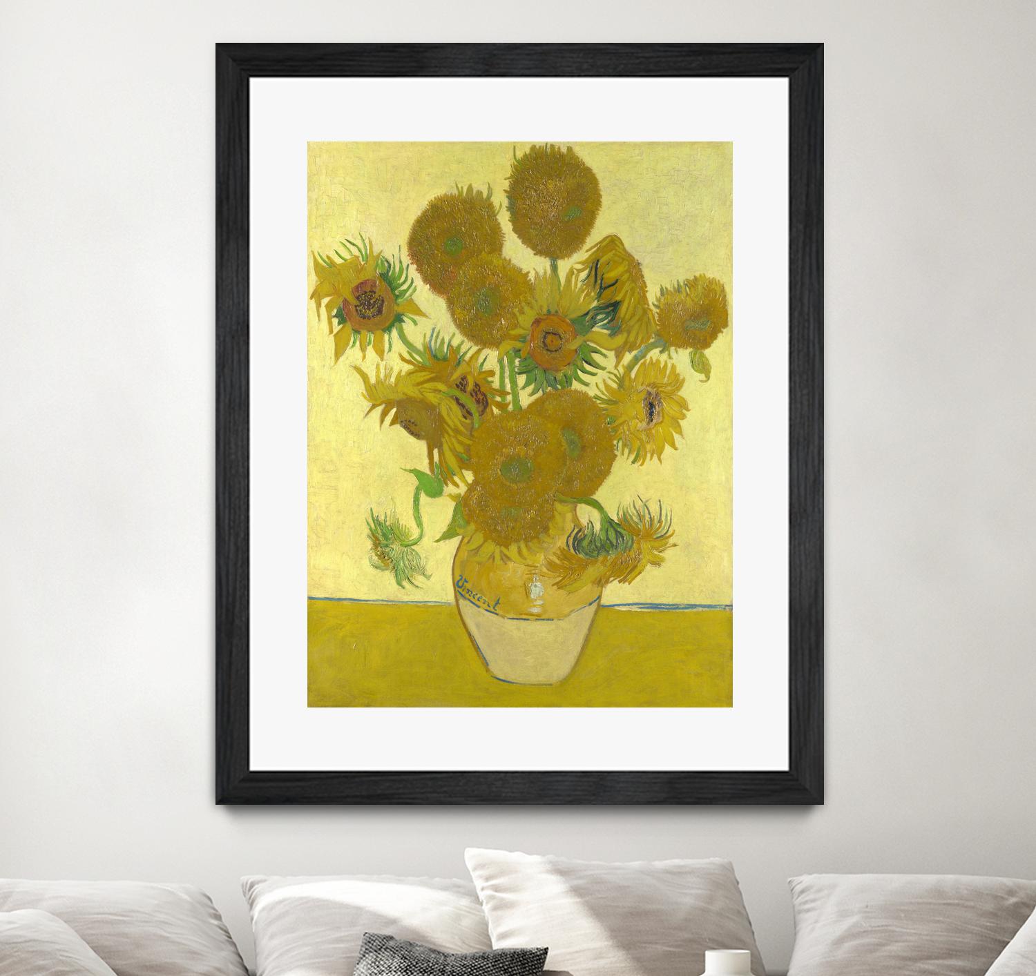 Sunflowers on Gold, 1888 by Vicent van Gogh on GIANT ART