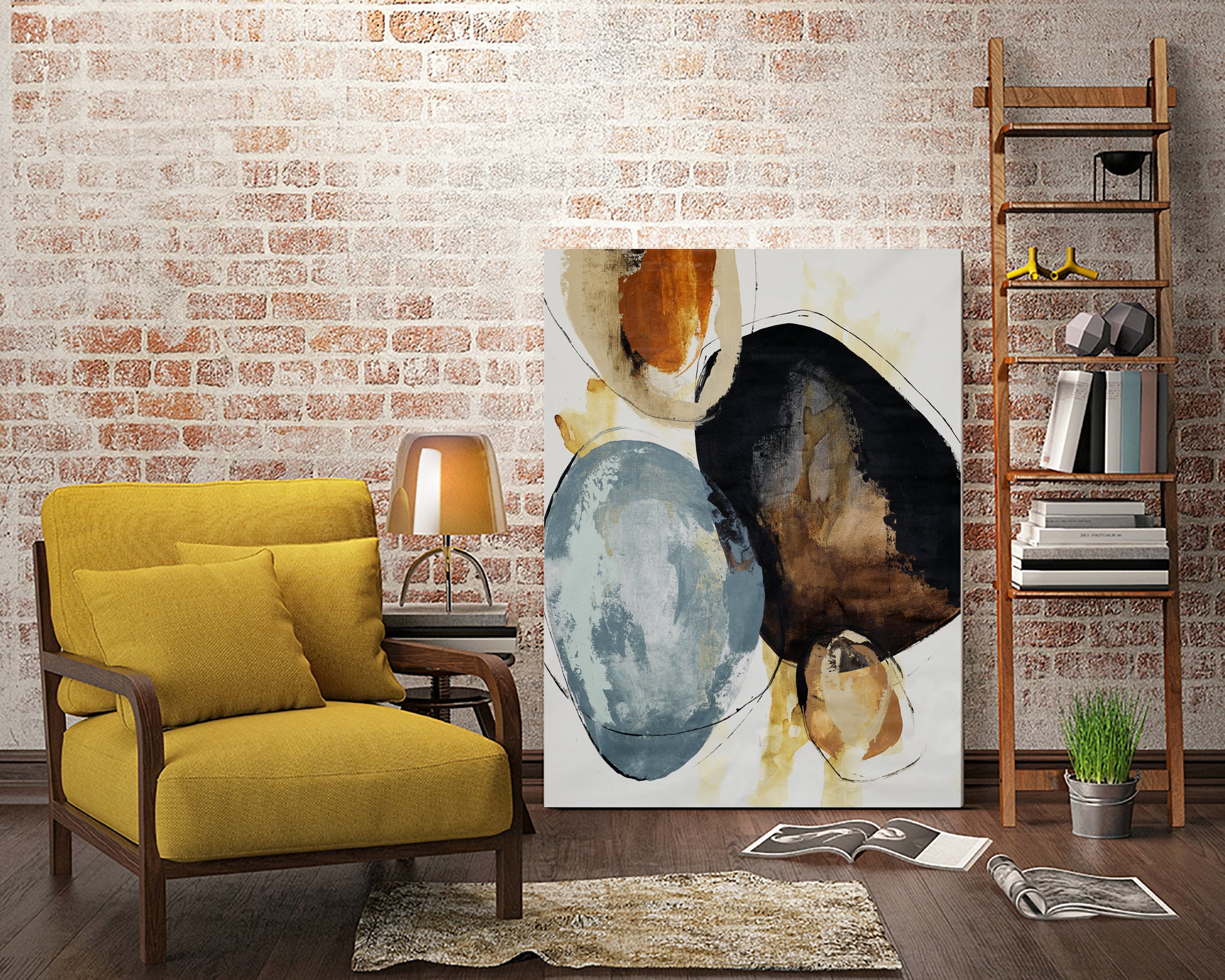 Basic Nature I by Daleno Art on GIANT ART - brown abstract