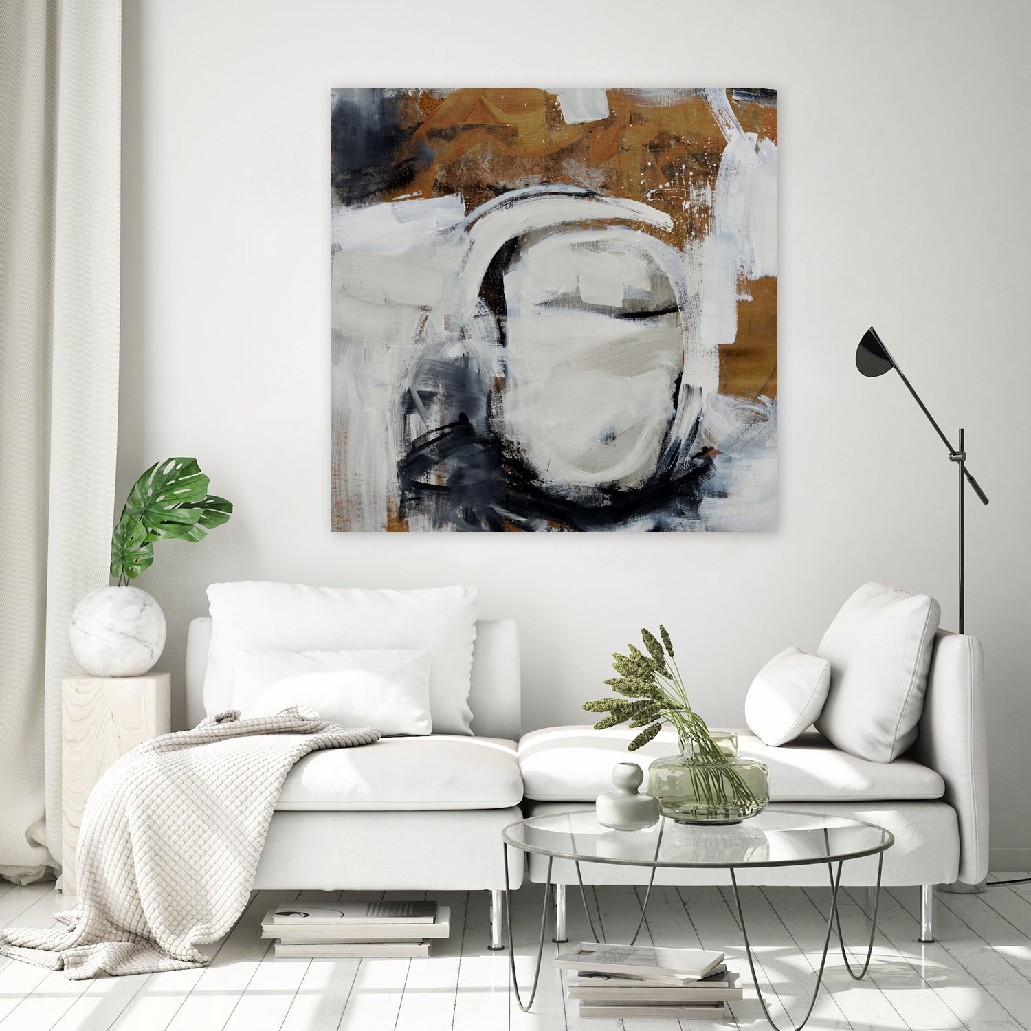 Blanket Wrapped II by Daleno Art on GIANT ART - brown abstract