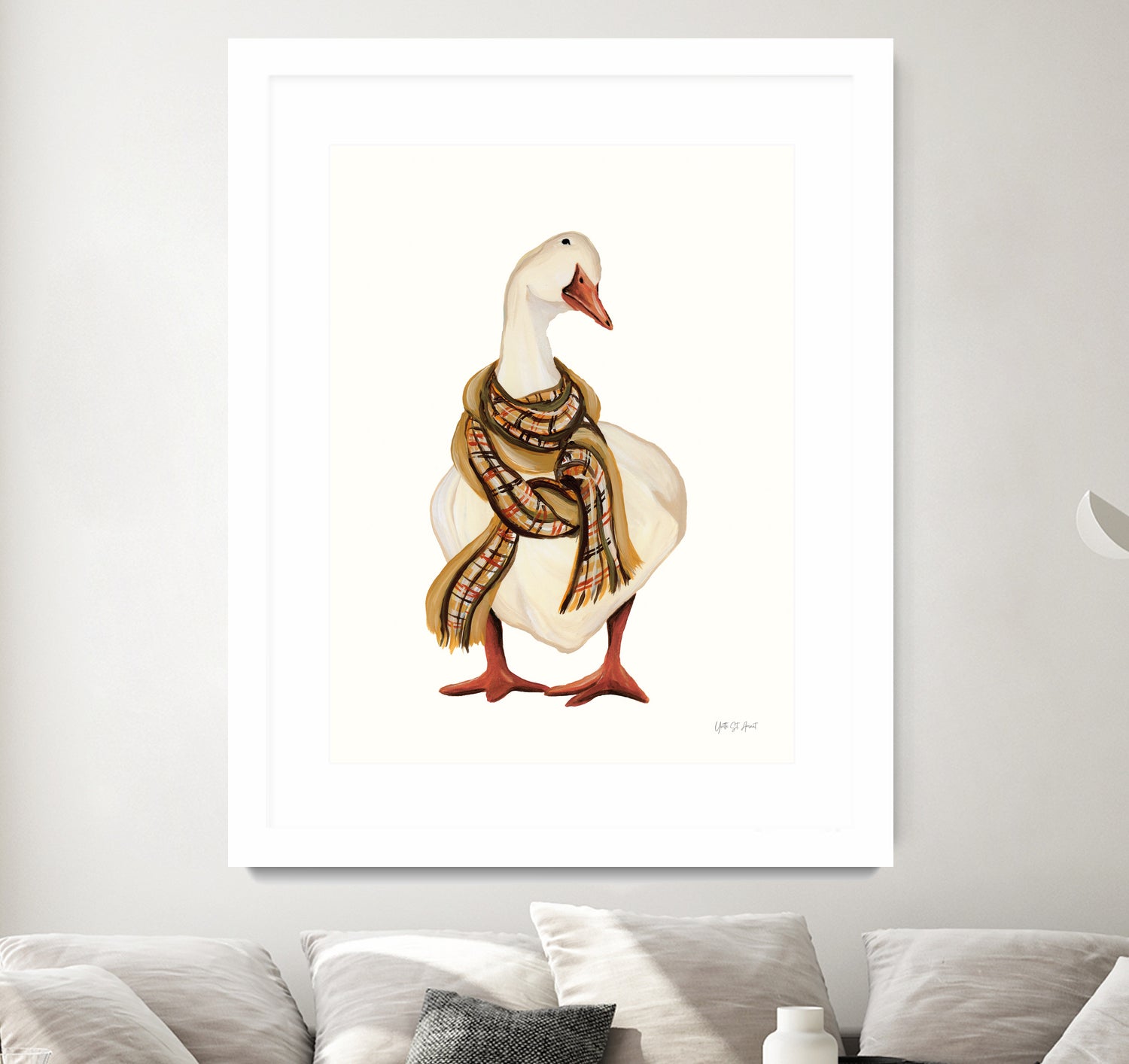 Goose with Scarf by Yvette St. Amant on GIANT ART - animal