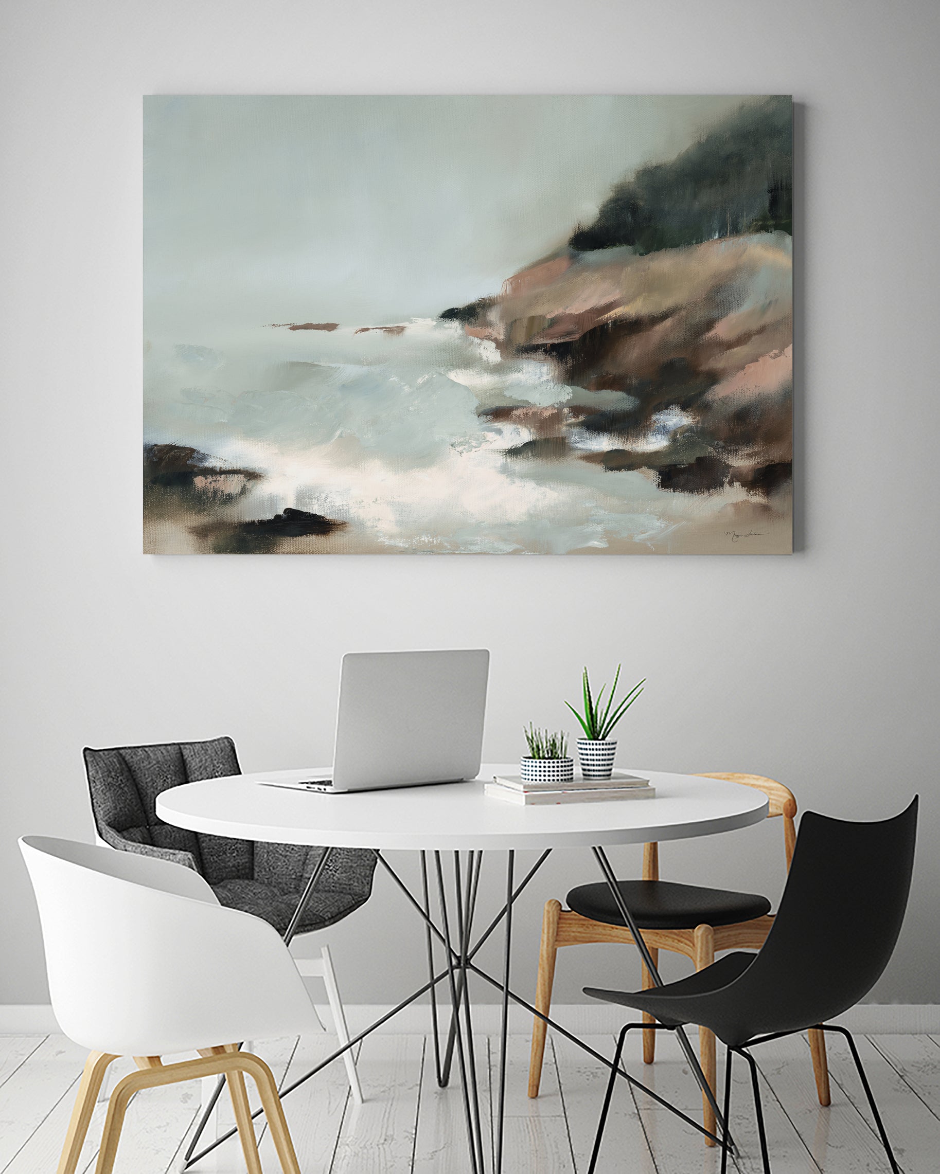 Acadia by Maggie Sackmann on GIANT ART - abstract cloud dancer 