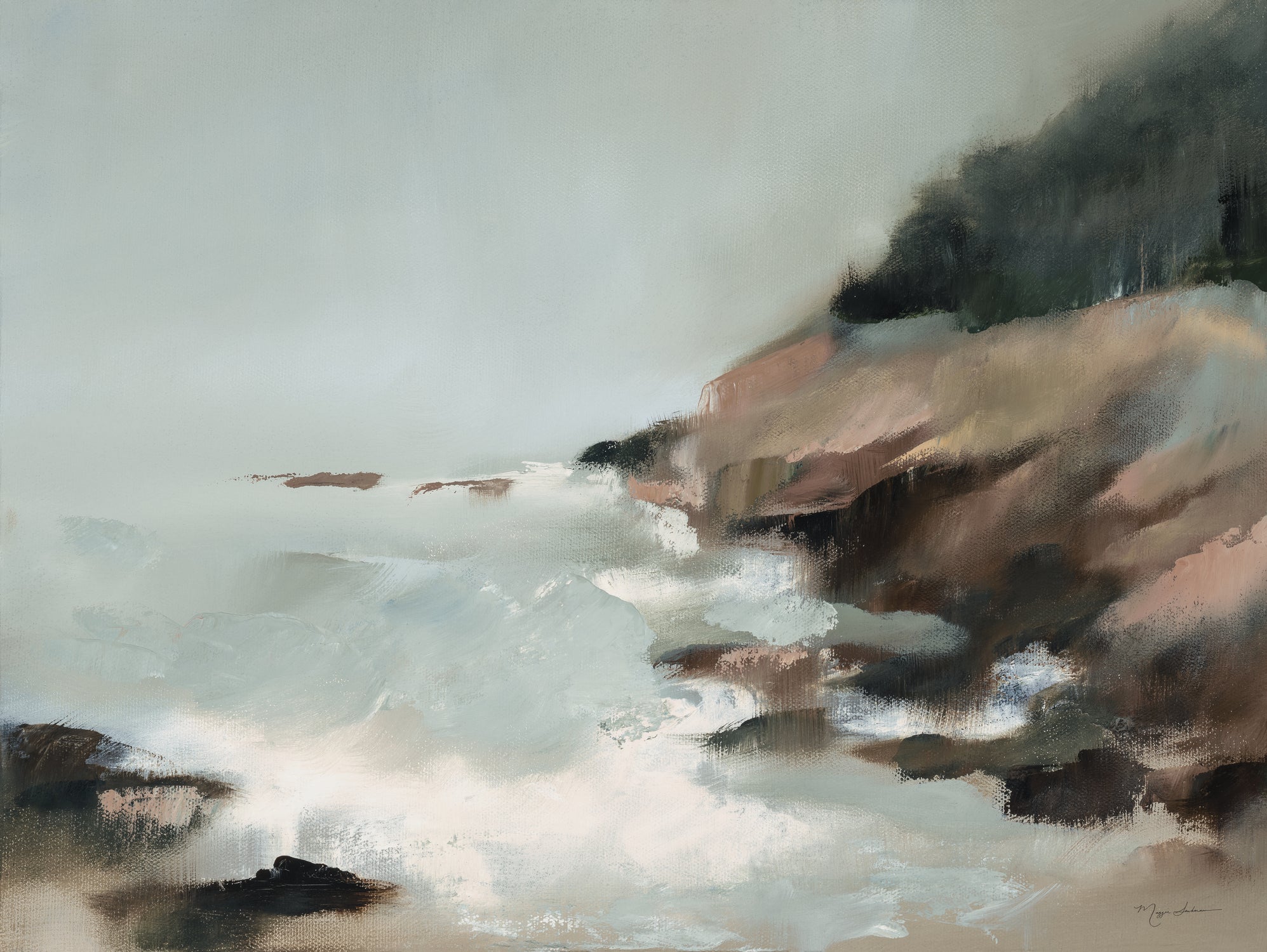 Acadia by Maggie Sackmann on GIANT ART - abstract cloud dancer 