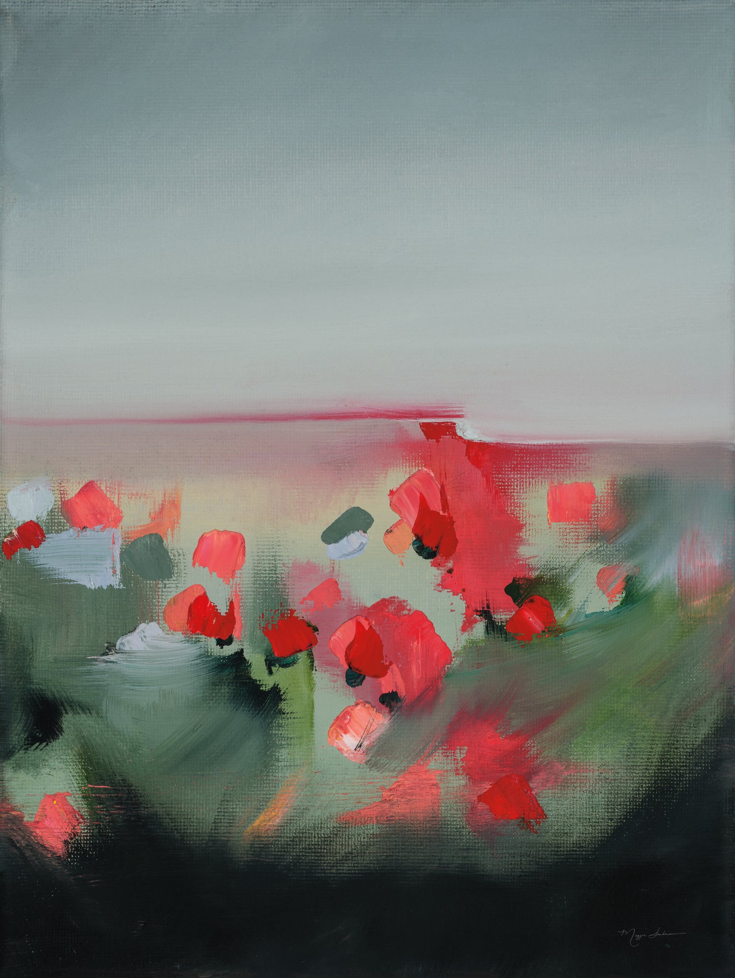 Poppies by Maggie Sackmann on GIANT ART - abstract
