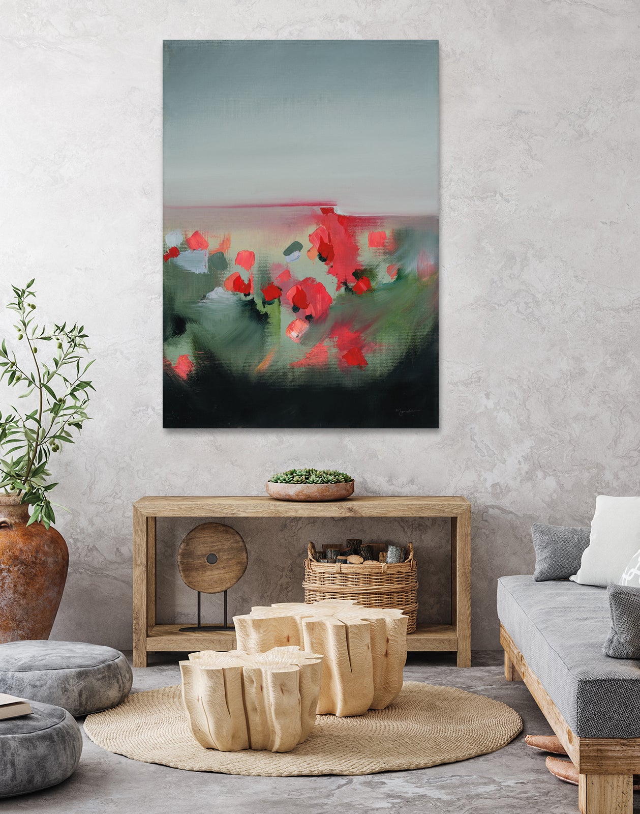Poppies by Maggie Sackmann on GIANT ART - abstract