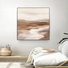 Cinnamon Riverbank I Light by Silvia Vassileva on GIANT ART - banks abstract