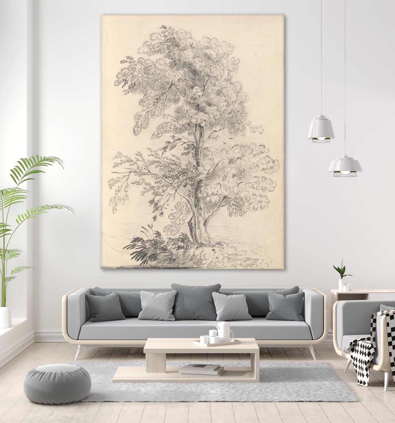 Tree Sketch by Wild Apple Portfolio on GIANT ART - abstract