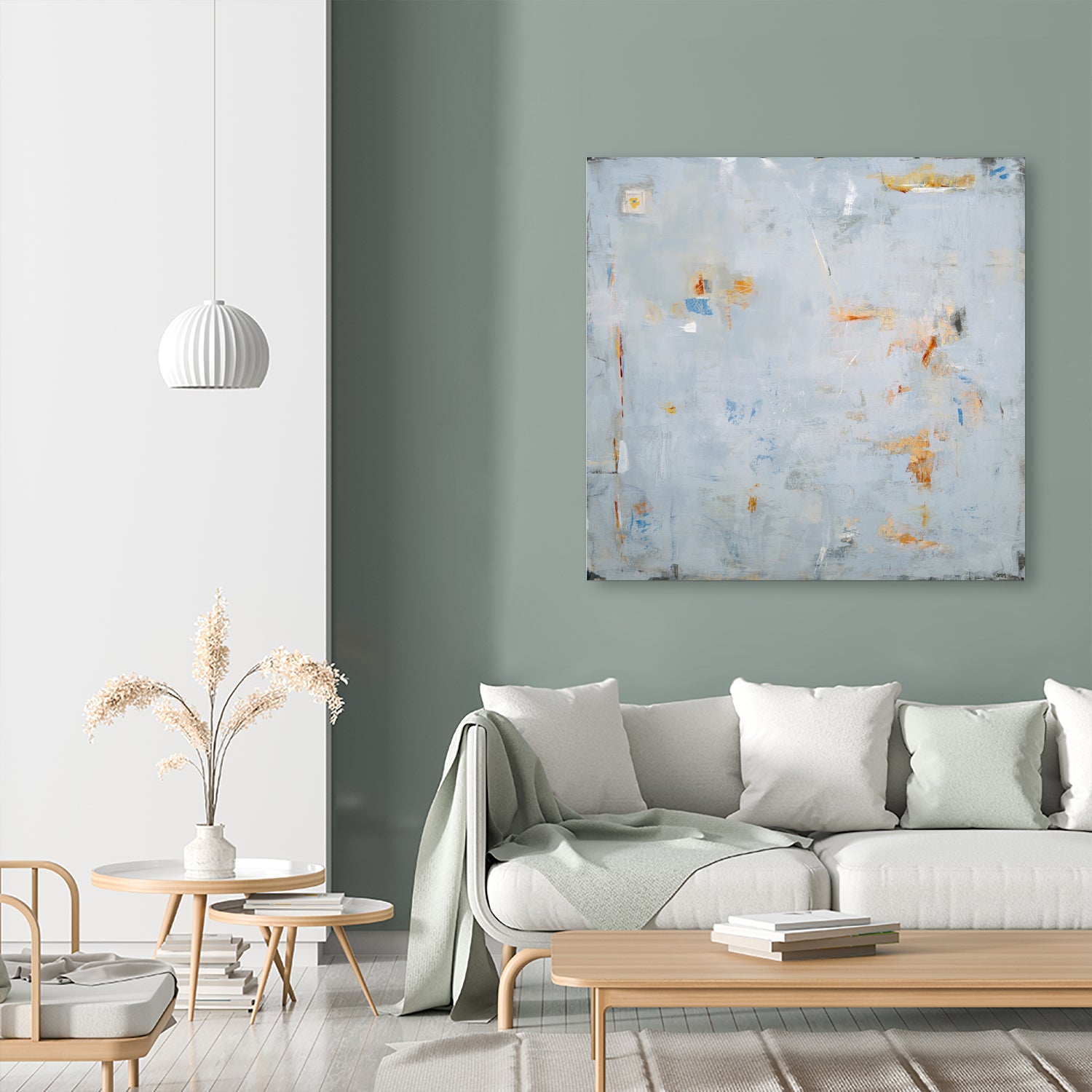 Abstract In Blue 2 by Jodi Major on GIANT ART - brown contemporary