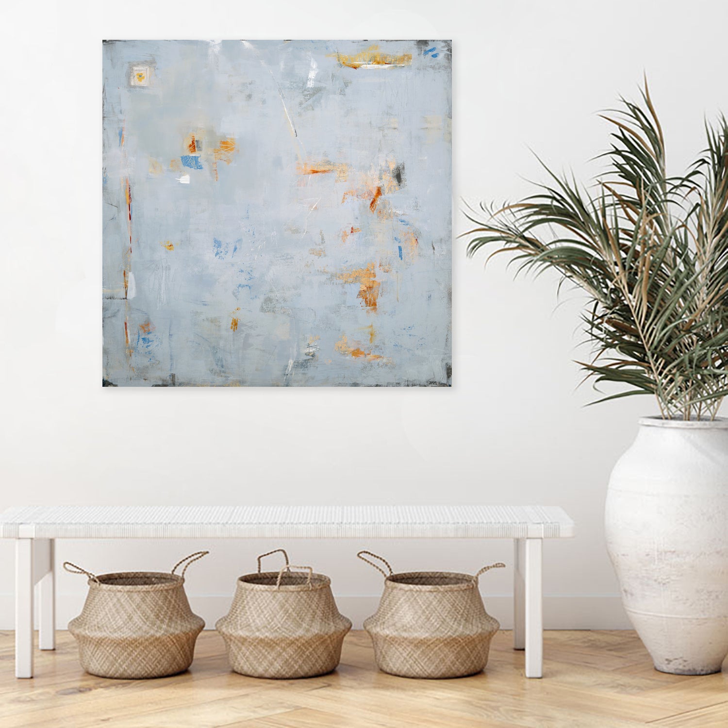 Abstract In Blue 2 by Jodi Major on GIANT ART - brown contemporary