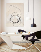 Fine Line 5 by Design Fabrikken on GIANT ART - beige linear