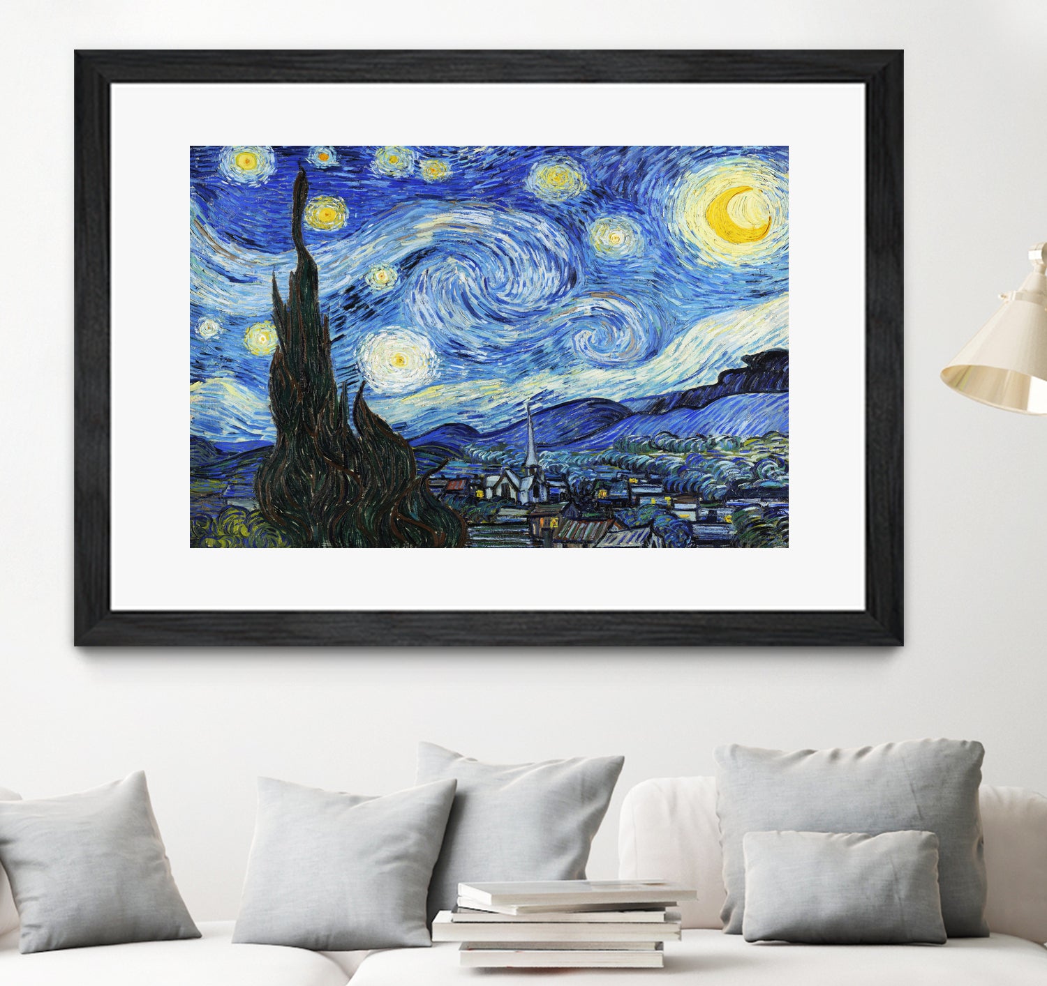 Starry Night  by Vincent Van Gogh on GIANT ART - blue museum