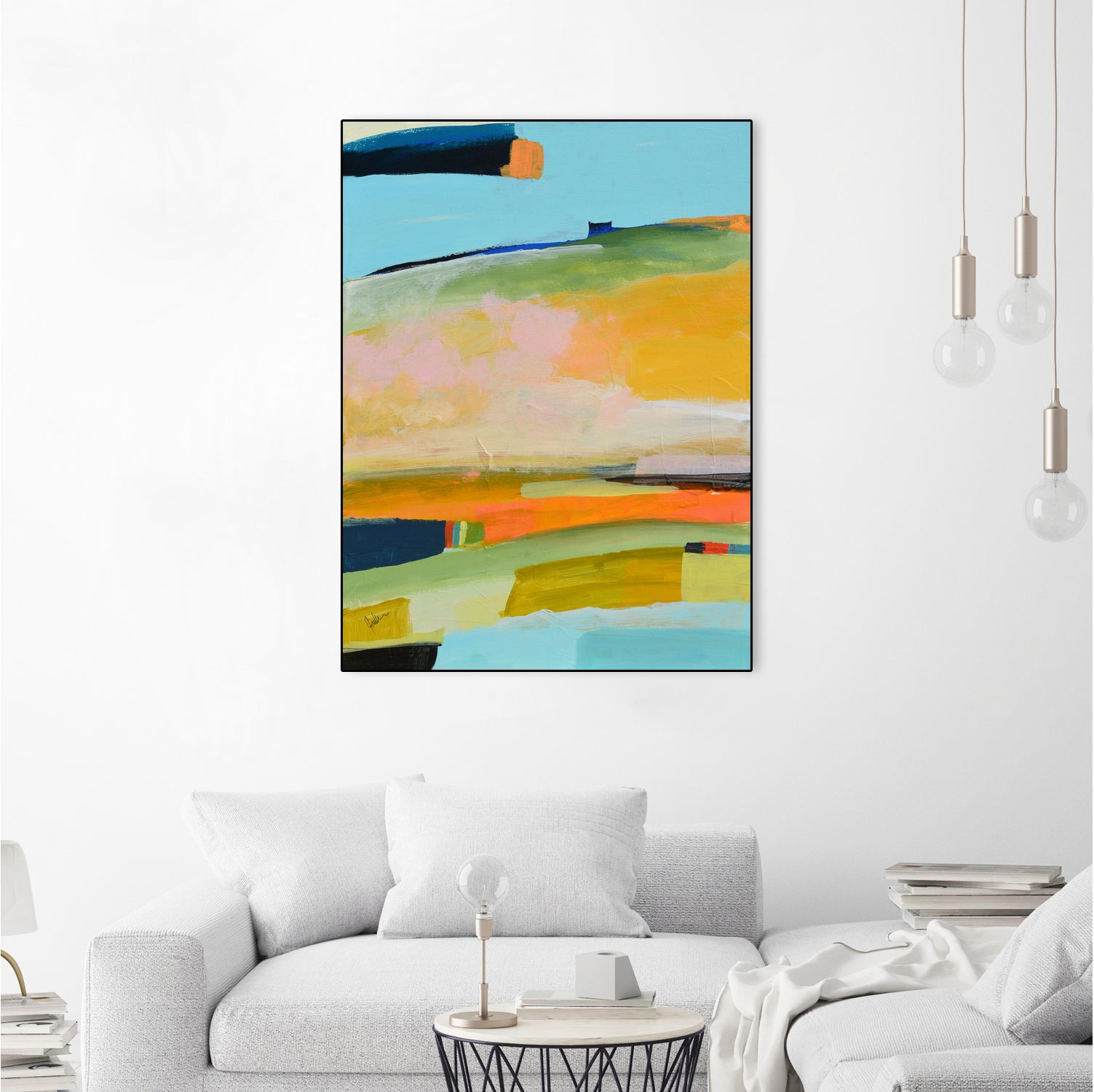 Colorfield No. 17 by Jan Weiss on GIANT ART - green landscapes