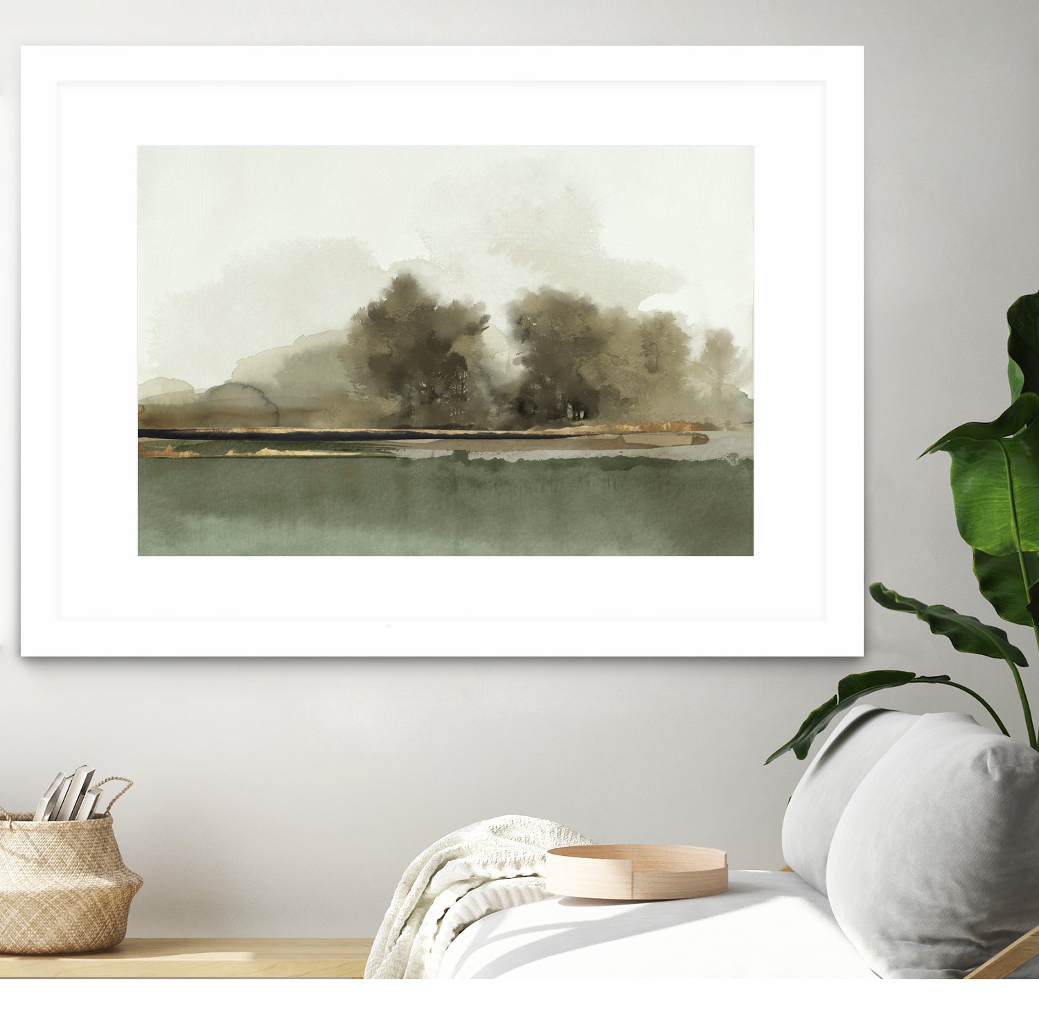 Forest Memories  by Jacob Q on GIANT ART - gold landscape 