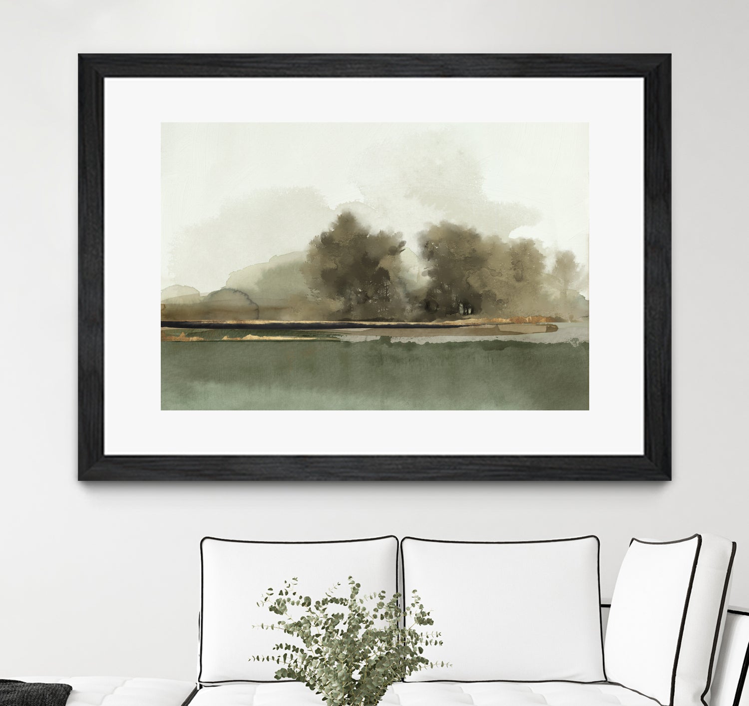 Forest Memories  by Jacob Q on GIANT ART - gold landscape 