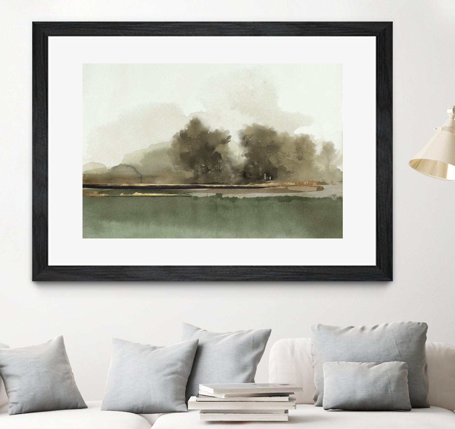 Forest Memories  by Jacob Q on GIANT ART - gold landscape 