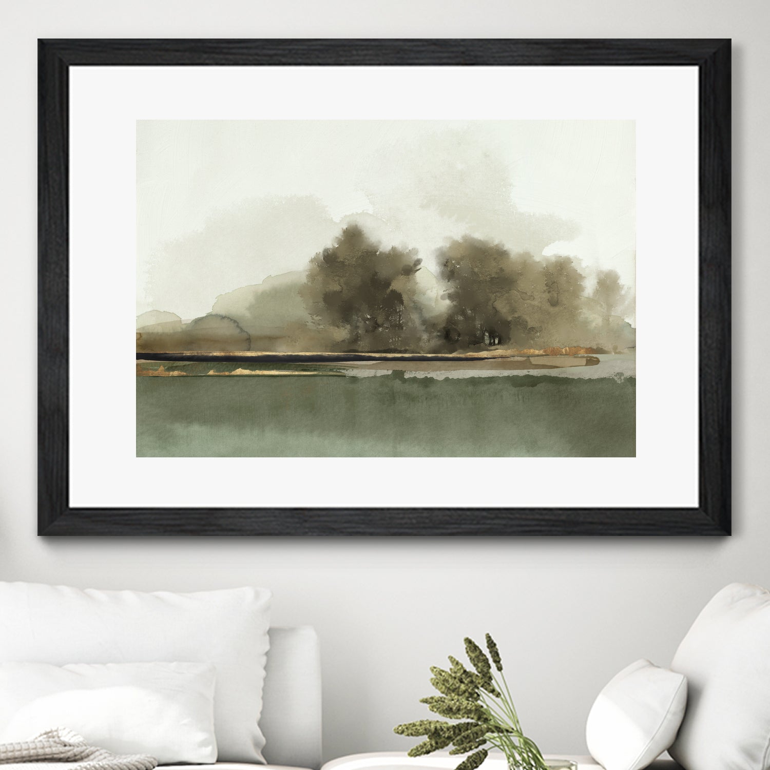 Forest Memories  by Jacob Q on GIANT ART - gold landscape 