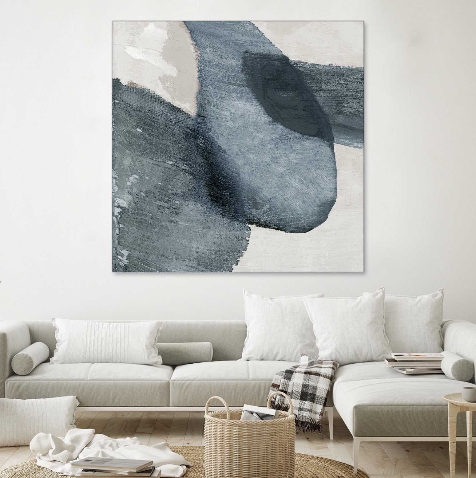 Blue Reverie II by Jacob Q on GIANT ART - blue shapes cloud dancer 