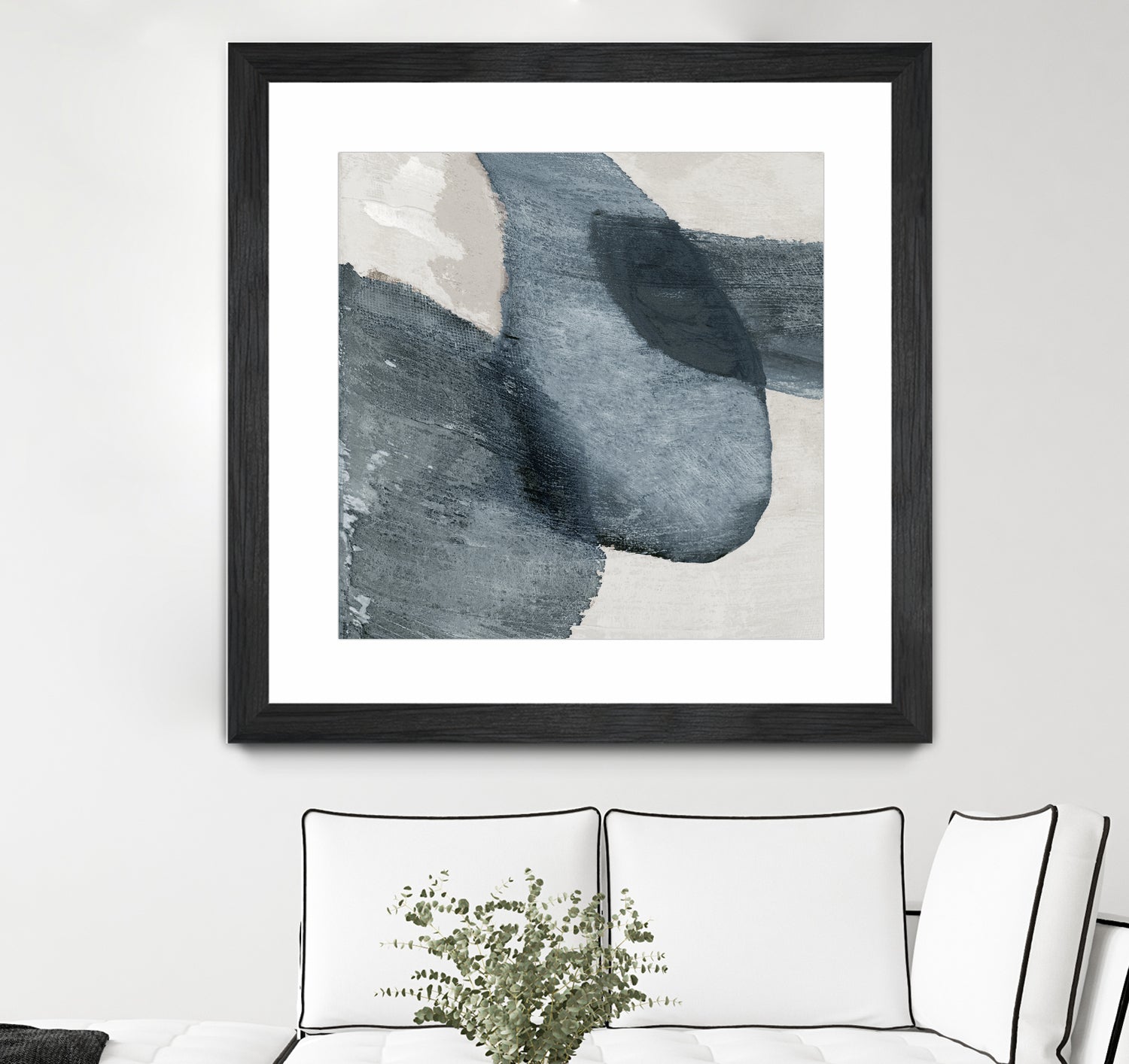 Blue Reverie II by Jacob Q on GIANT ART - blue shapes cloud dancer 