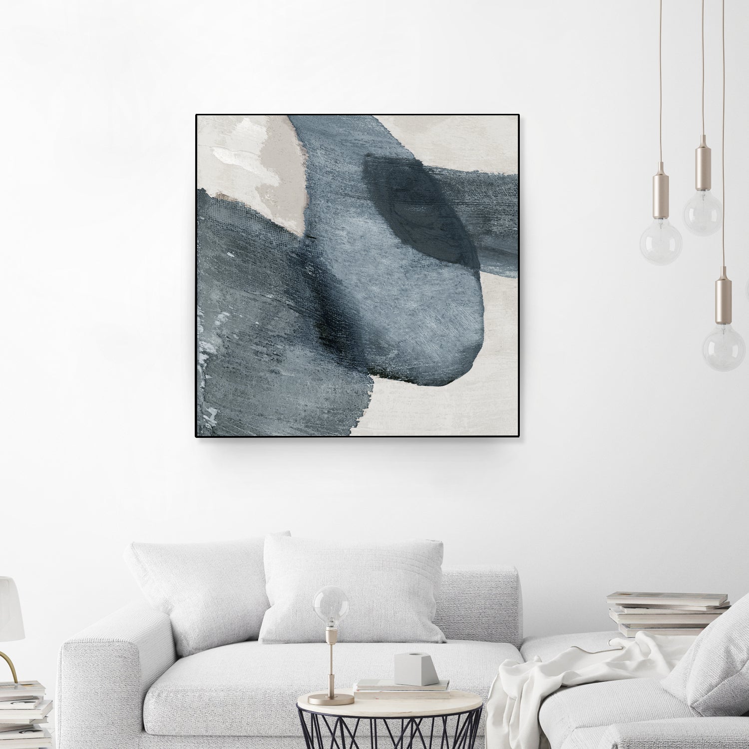 Blue Reverie II by Jacob Q on GIANT ART - blue shapes cloud dancer 