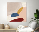 Pink Pebbles II by Eva Watts  on GIANT ART - pink shapes