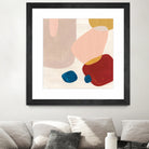 Pink Pebbles III by Eva Watts on GIANT ART - blue  shapes 