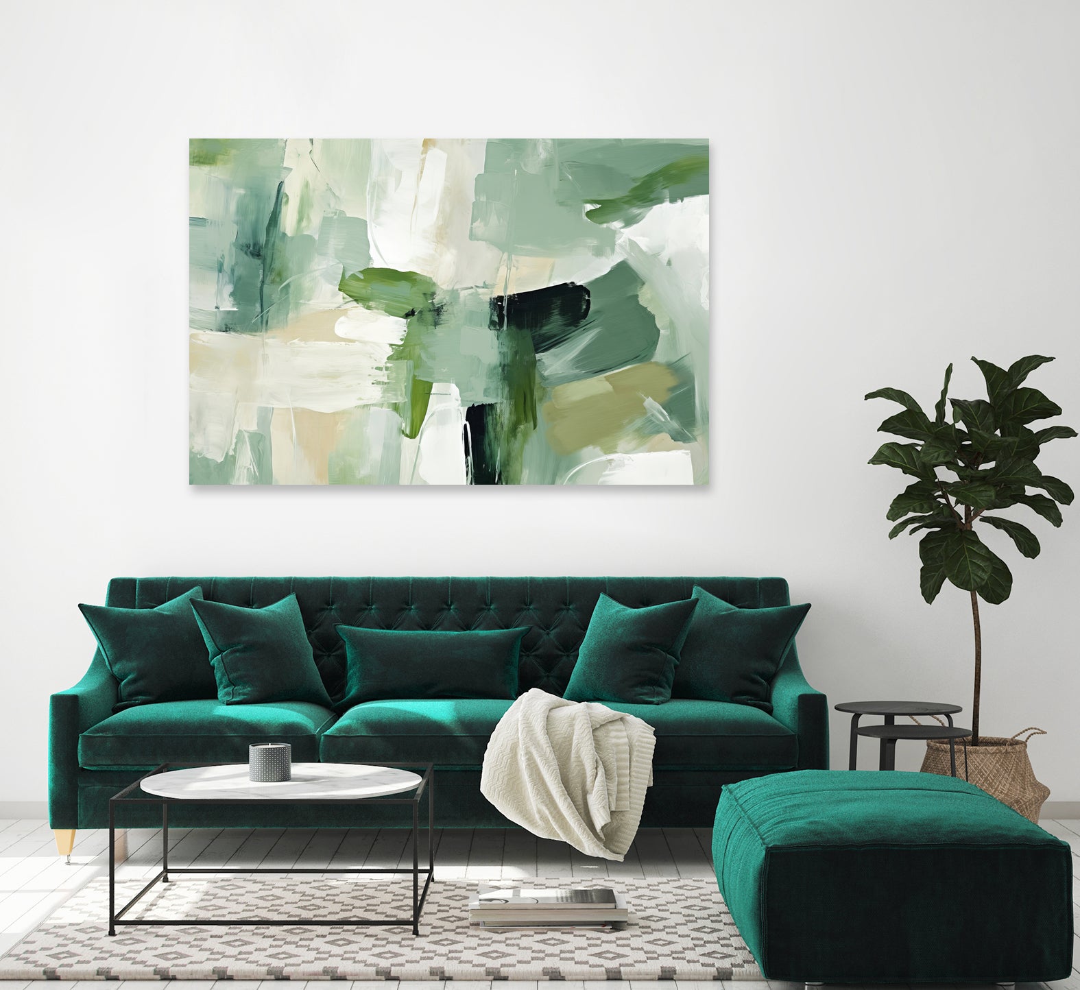 Emerald Puzzle by Irena  Orlov on GIANT ART - abstract