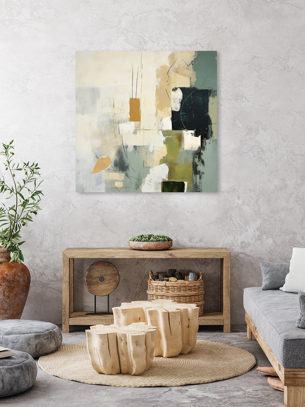 Green Spectrum I by Irena  Orlov on GIANT ART - abstract