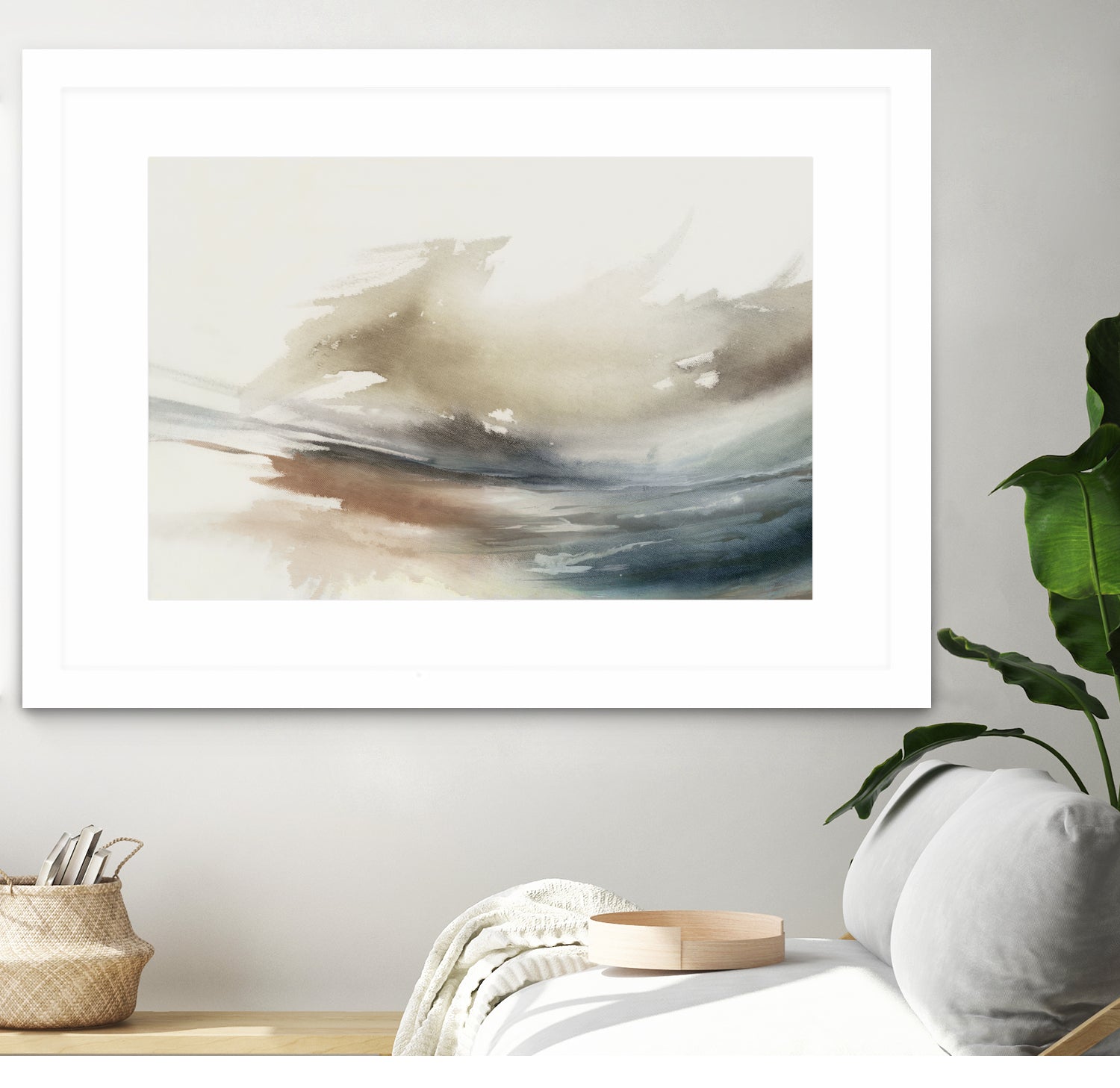 Gentle Abstractions  by Pi Studio  on GIANT ART - brown cloud dancer 