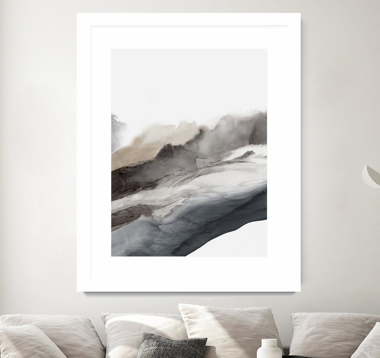Serene Cascade II by PI Studio  on GIANT ART - beige abstract